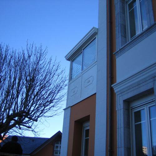 Veranda sur meusure aluminium blanc