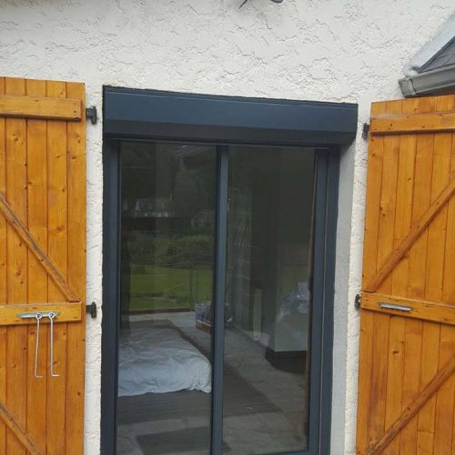 Rénovation d’une baie coulissante aluminium avec volets roulants - Bagnères de Luchon (31)