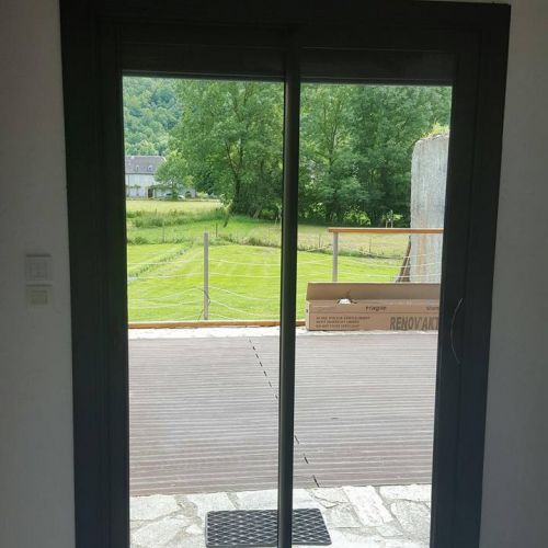 Rénovation d’une baie coulissante aluminium avec volets roulants - Bagnères de Luchon (31)